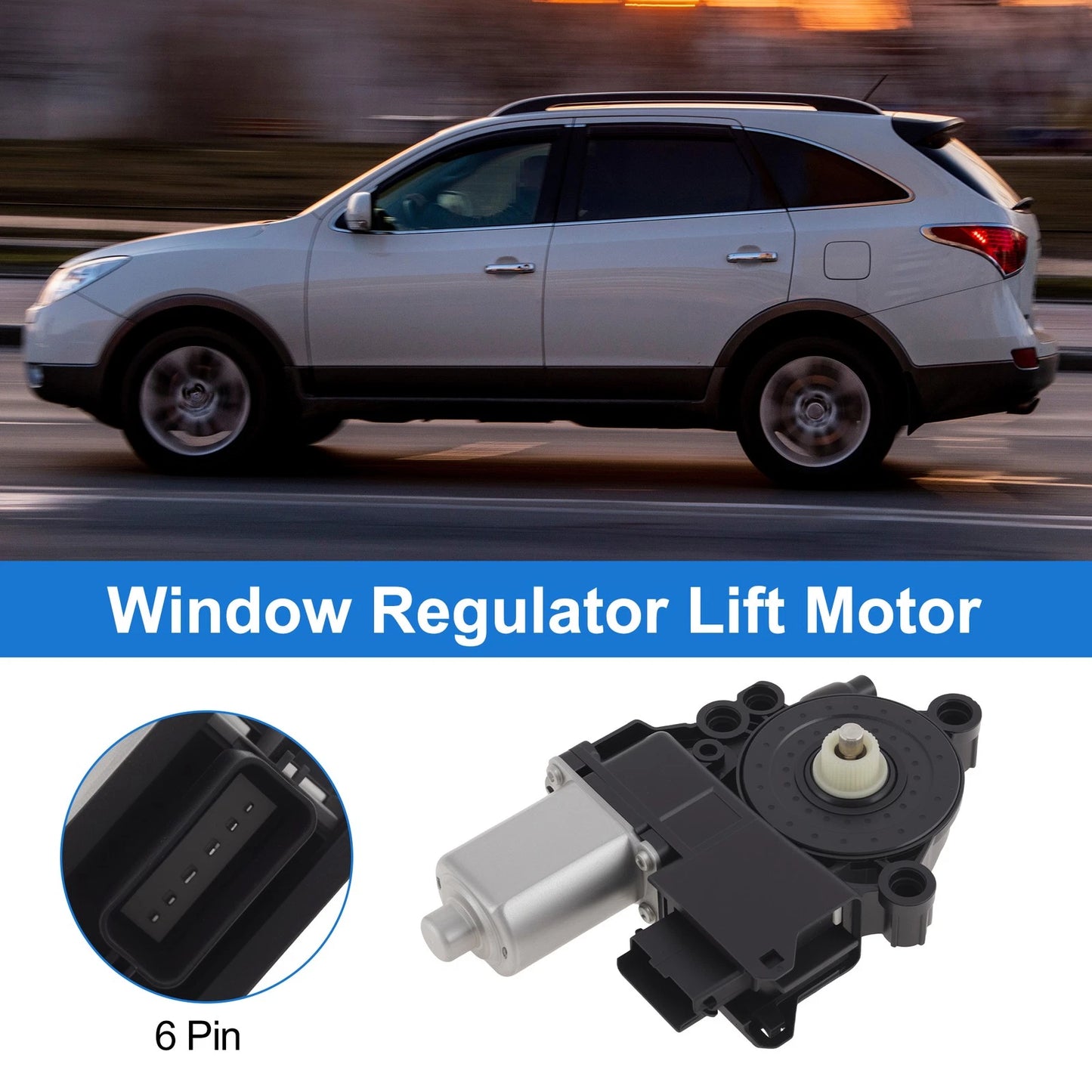Power Window Regulator Lift Motor 824503J010/389034 for Hyundai Veracruz (2007–2012)