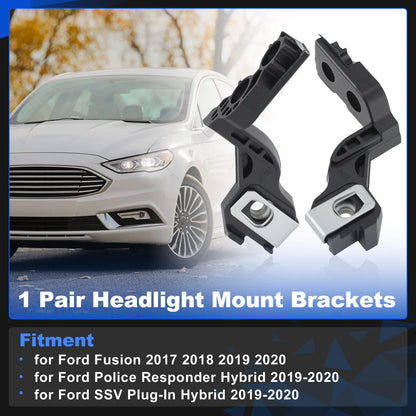 Headlight Mounting Brackets for Ford Fusion (2017–2020) HS7Z13A005B HS7Z13A004B