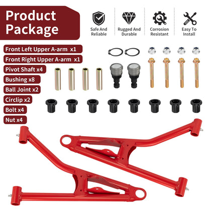 Set of 2 Front Upper A-Arms & Bushings for Polaris Sportsman XP 1000 (2015–2021)