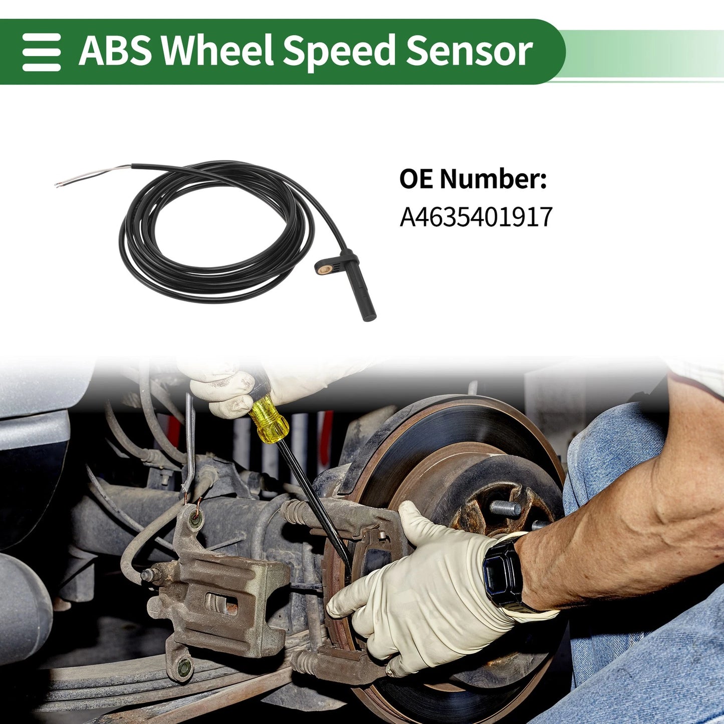 ABS Wheel Speed Sensor No.A46354017 for Mercedes-Benz AMG G63 (2019–2023)