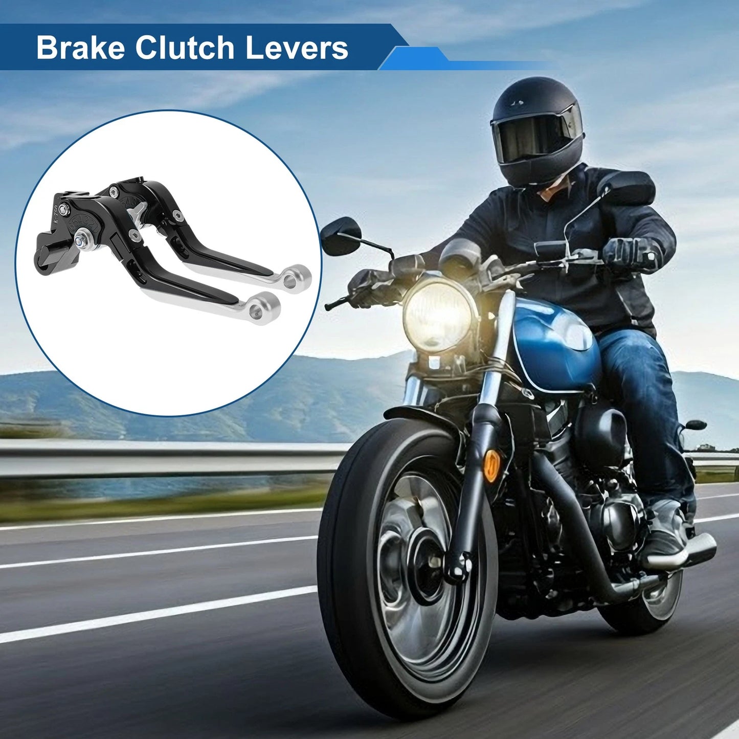 Adjustable Brake Clutch Levers for Kawasaki Ninja 650R (2006–2011) 1 Pair