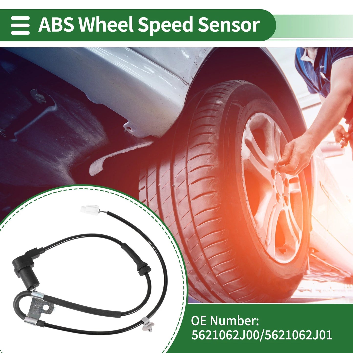 ABS Wheel Speed Sensor No. 5621062J00 for Suzuki Swift (2005–2015)