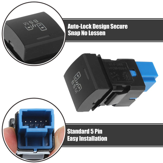 1 Pcs BSM Blind Spot Switch with Wire for Toyota
