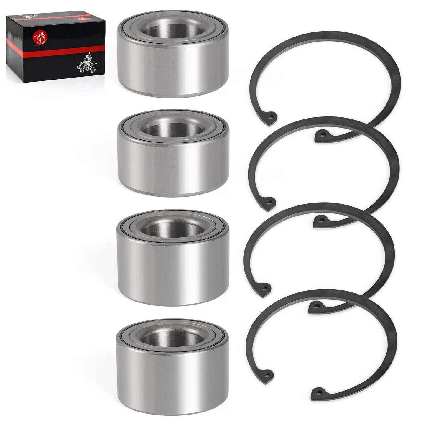 Set of 4 Wheel Bearings for Kawasaki KRT1000 Teryx KRX KRX4 (2020–2024)