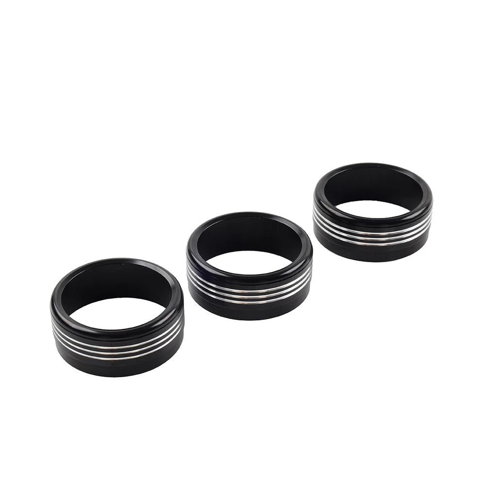 Set of 4 AC Climate Control Knob Ring Covers for Subaru Forester XV Crosstrek WRX STi
