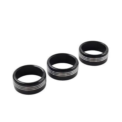 Set of 4 AC Climate Control Knob Ring Covers for Subaru Forester XV Crosstrek WRX STi