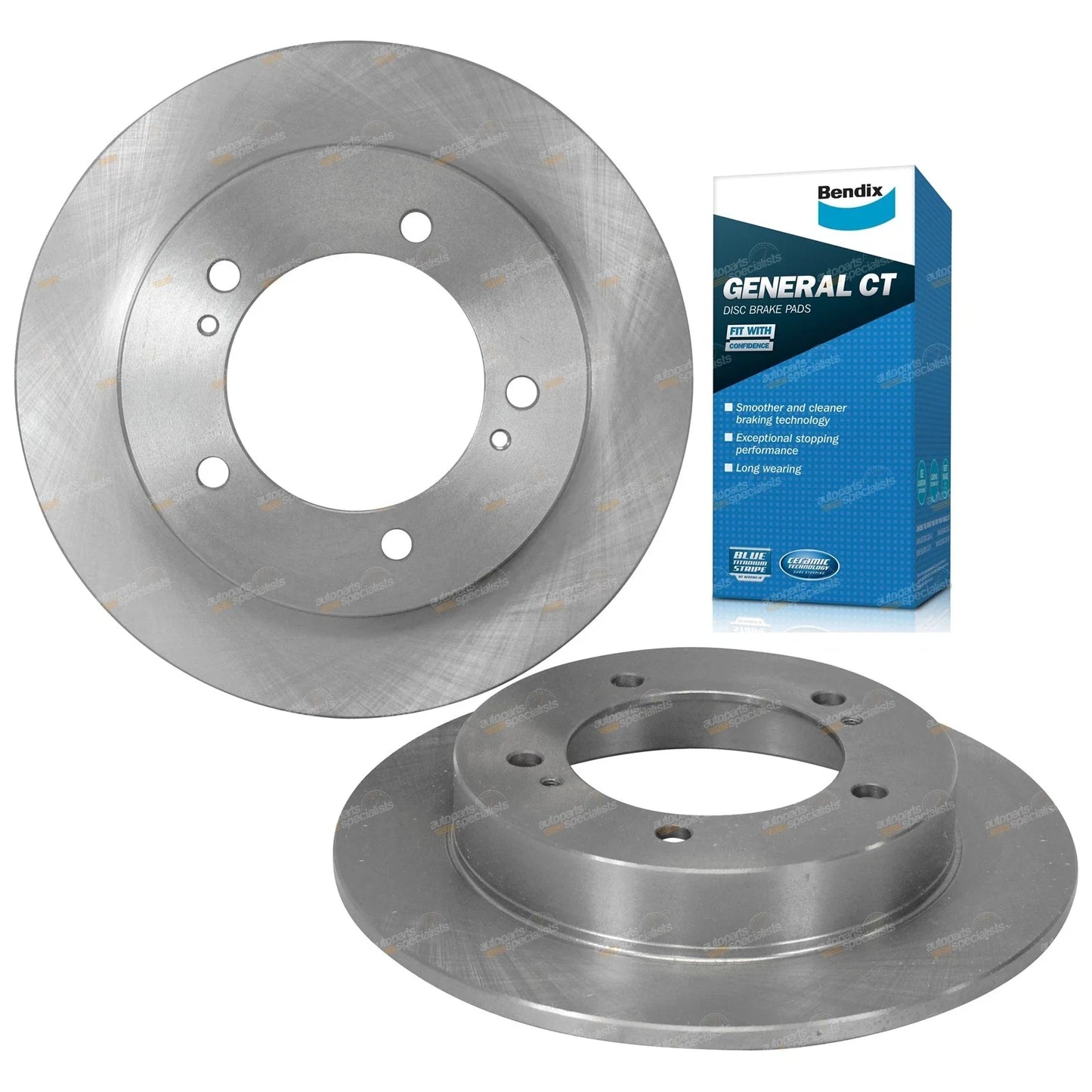 Front Disc Rotors + Brake Pads for Sierra SJ80 4x4 (96-98)