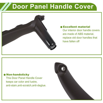 Door Panel Handle Pull Trim Cover Deep Brown for BMW X5 E70