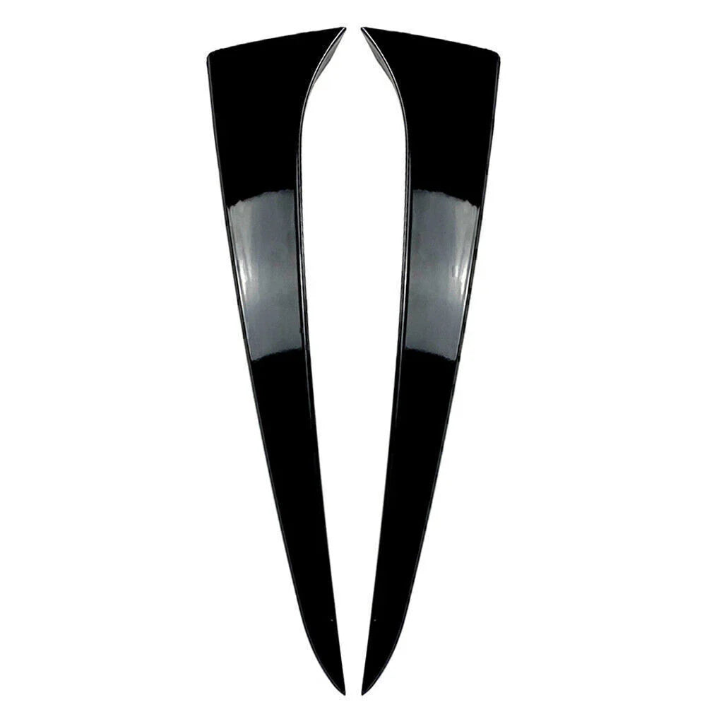 ABS Glossy Black Rear Window Spoiler Trim Covers for Skoda Kamiq (2019-2023)