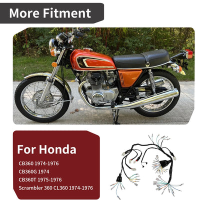 Wiring Harness for Honda CB360/CL360 (1974–1976)