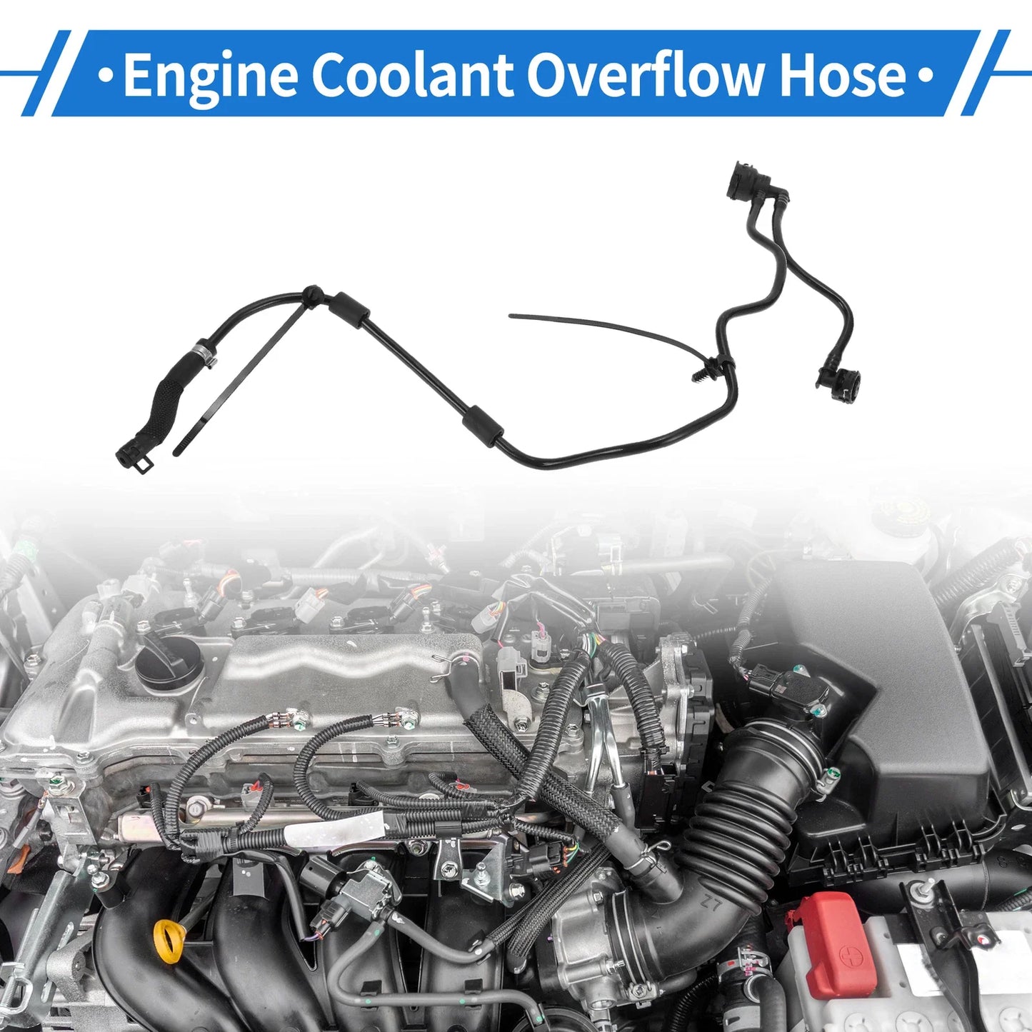 Engine Coolant Overflow Hose for Mercedes-Benz C300, C350e (2015-2018)