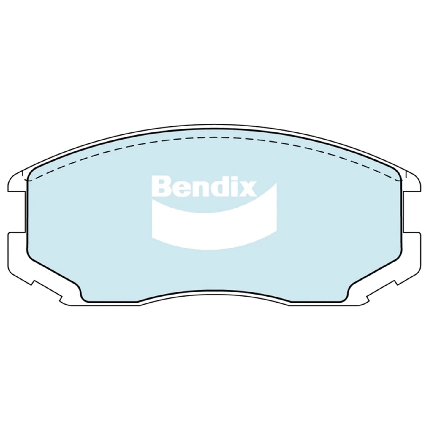 Set of 4 Bendix Front Disc Brake Pads for Proton Persona (1996–2005)