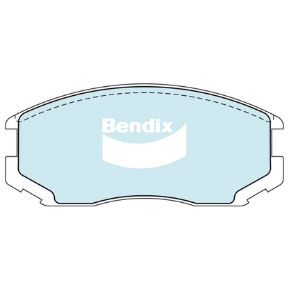 Set of 4 Bendix Front Disc Brake Pads for Proton Persona (1996–2005)