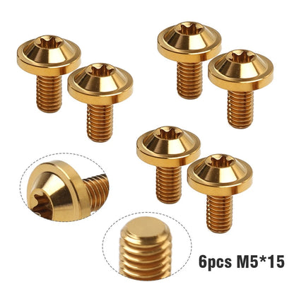 6x Truss Torx Head Screws M5x15mm for Universal Bike Motorcycle