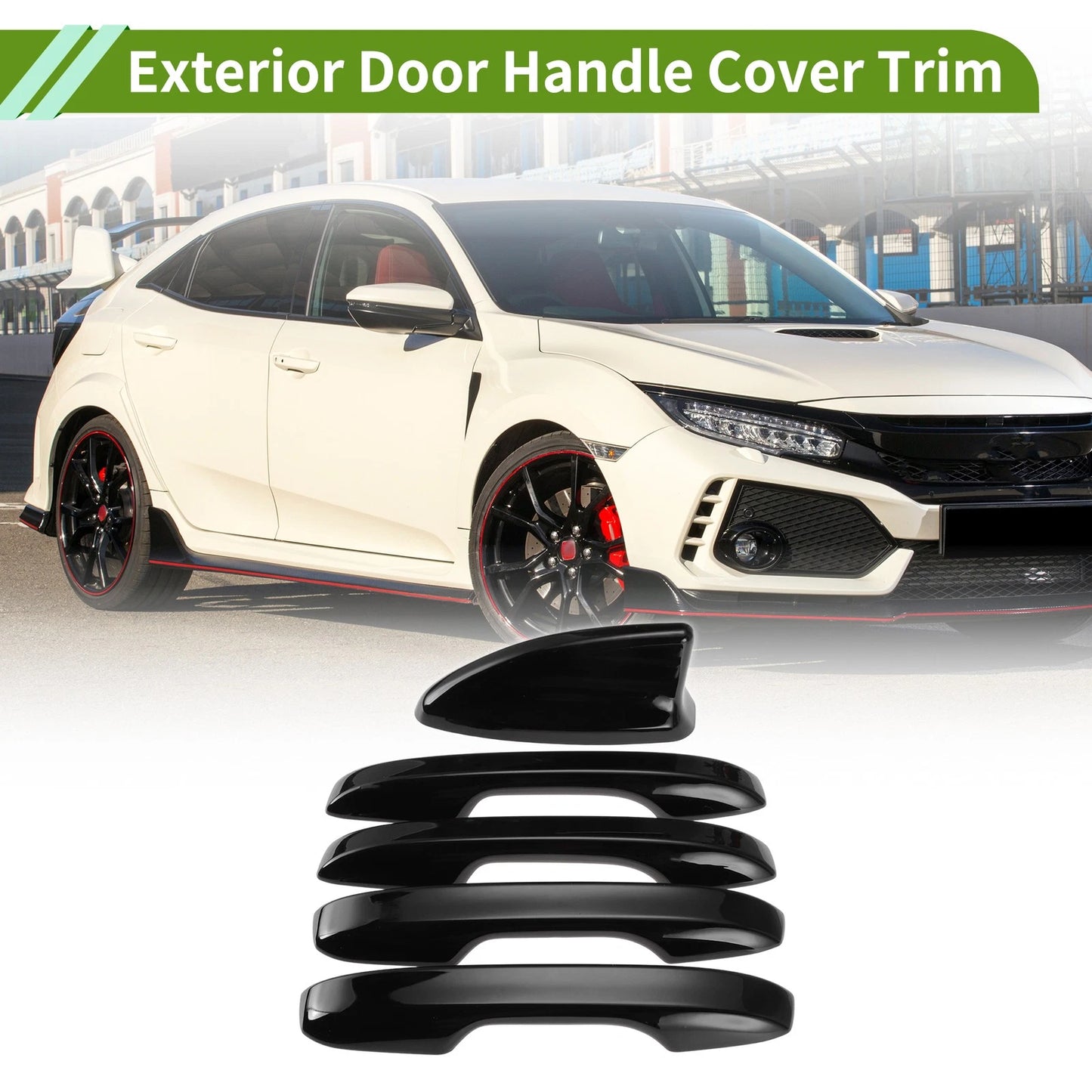 Door Handle Cover Set for Honda Civic (2022–2026) Glossy Black