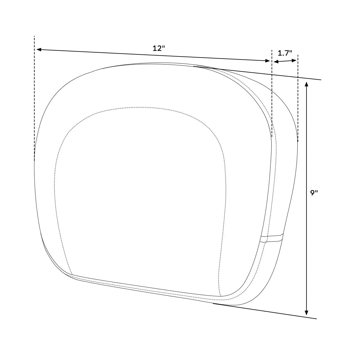 Passenger Sissy Bar Backrest Pad for Harley Road King Street Glide