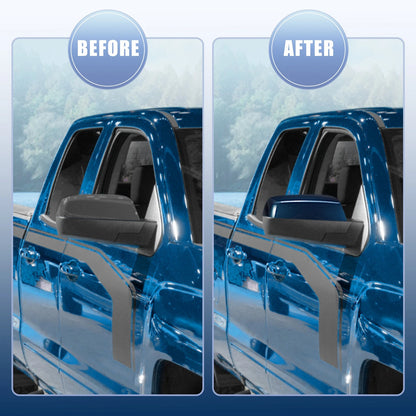 Set of 2 OEM Blue Top Side Mirror Covers for Chevy Silverado 1500 2500 3500 (2014–2019)