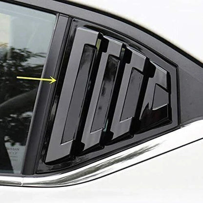 Rear Vent Scoop Louver Cover Trim Gloss Black for Nissan Sentra (2020–2023)