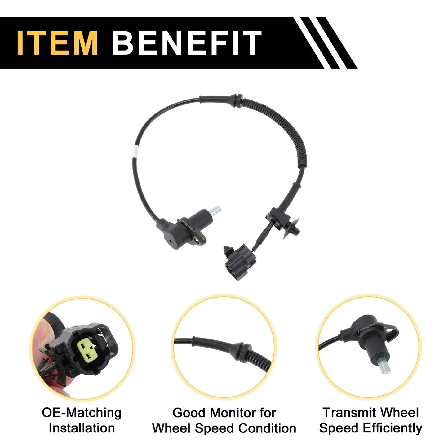 ABS Wheel Speed Sensor for Chevrolet Aveo (2004-2011) Rear Left