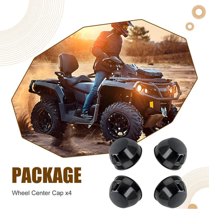 4x Wheel Center Cap for Yamaha Wolverine 350 (2001–2009)