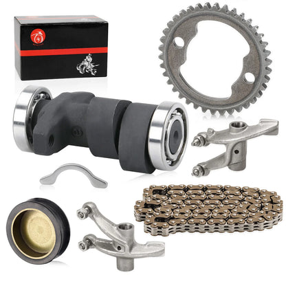 Camshaft & Rocker Arm & Cam Timing Gear for Honda FourTrax 250 TRX250X (1987–1992)