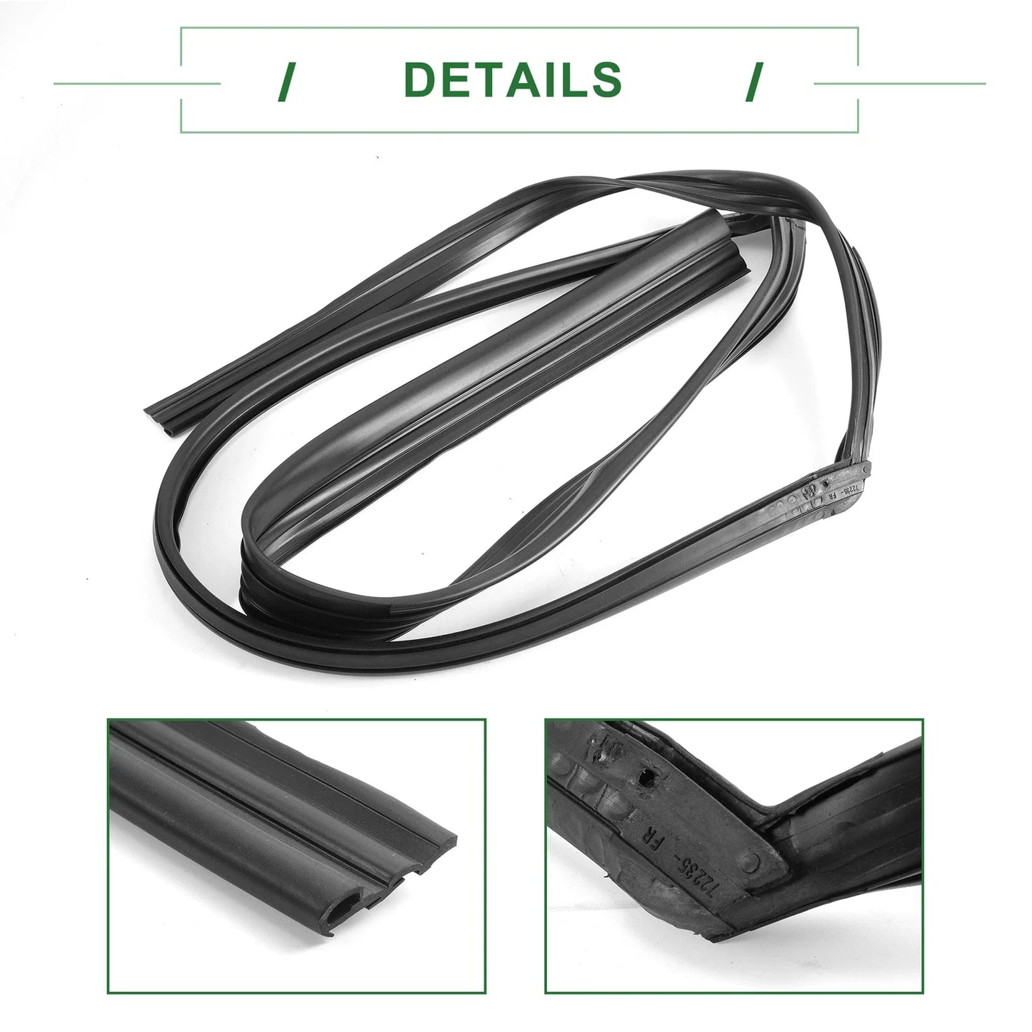Front Right Door Window Seal Strip for Honda Accord ( Specified)
