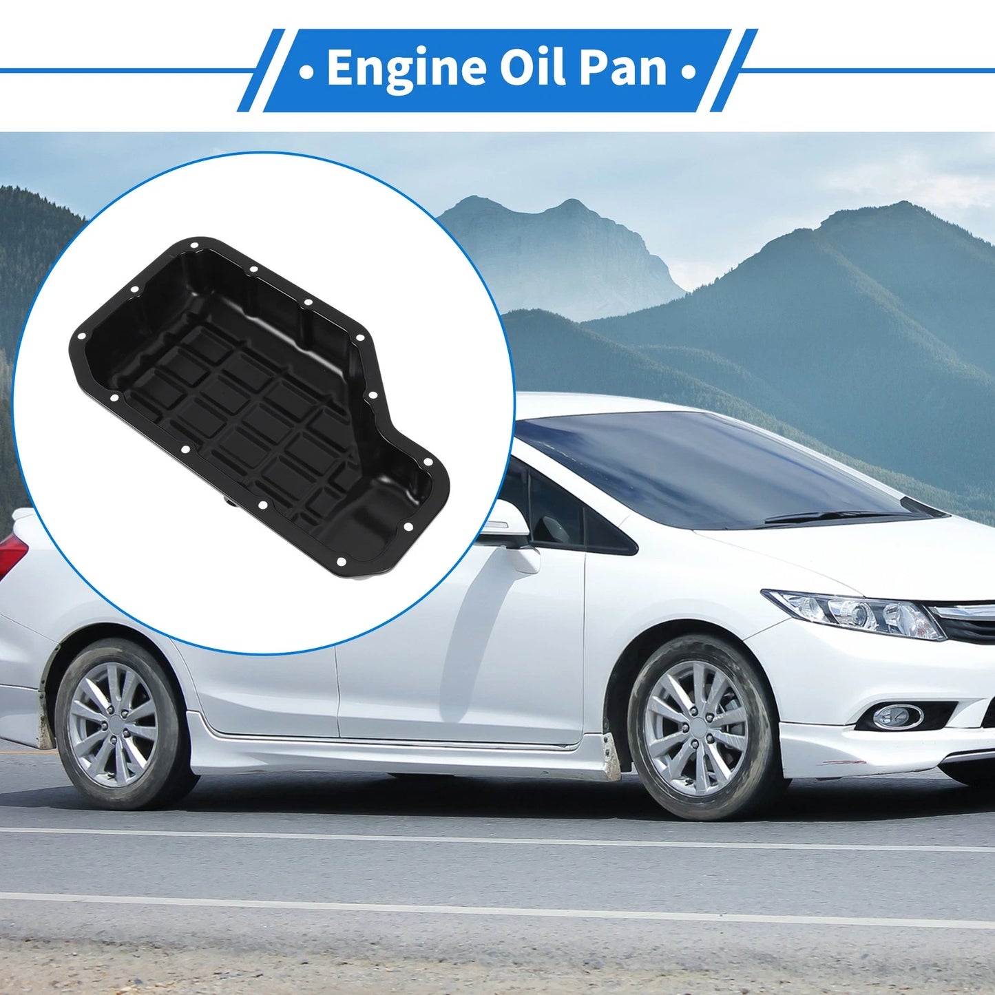 1 Pc Engine Oil Pan No.215103C600 for Kia Borrego (2009–2011) Iron Black