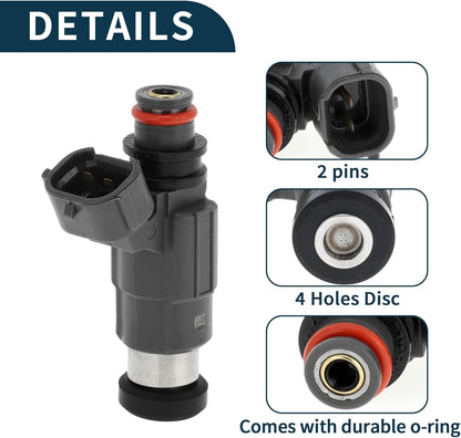 Set of 4 Fuel Injectors for Suzuki DF60-DF70 (1998–2009)