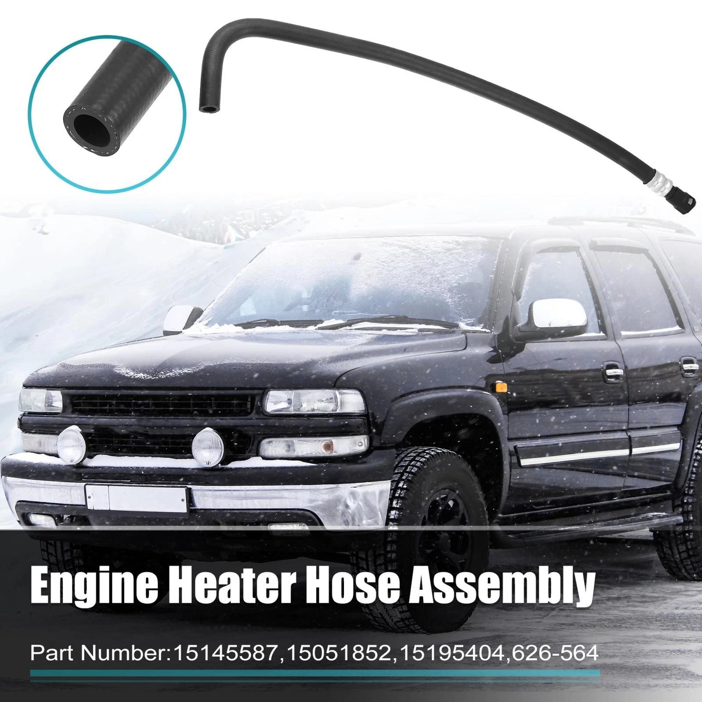 Heater Inlet Hose 15145587 for Cadillac Chevrolet Tahoe Suburban GMC (–)
