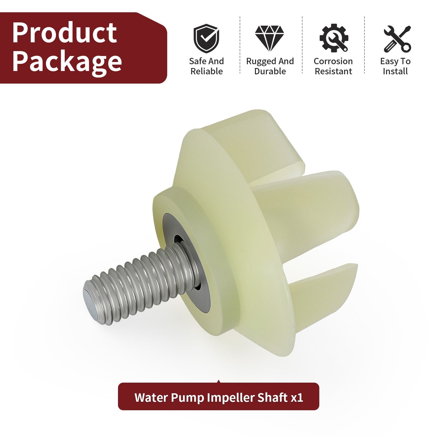 Water Pump Impeller Shaft for Suzuki RM125 (1986–2006)