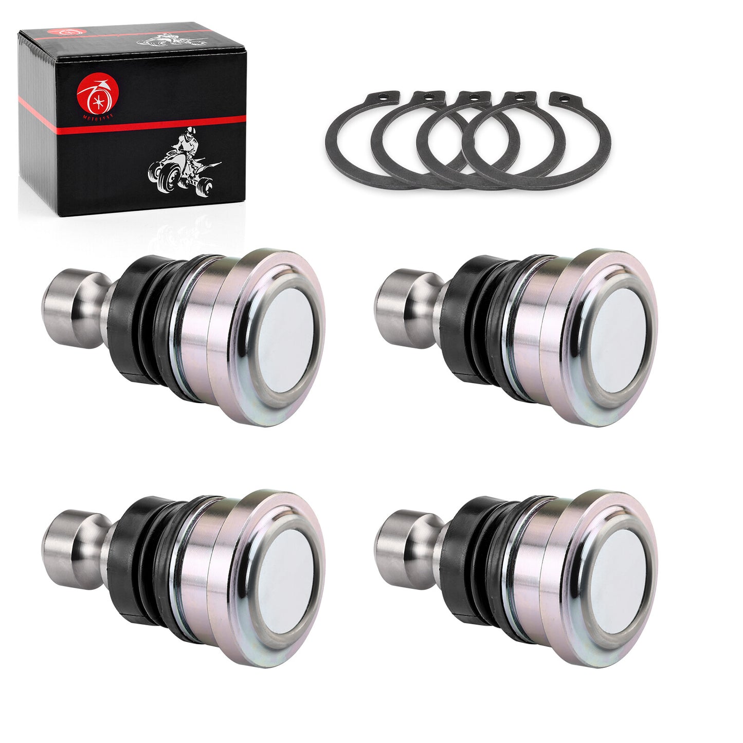 Set of 4 Upper Lower Front Ball Joints for Polaris RZR XP 1000 (2014–2022)