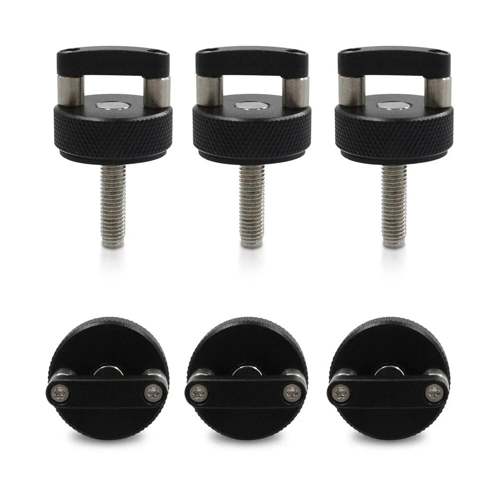 Black Hard Top Quick Release Bolts for Jeep Wrangler JK & Gladiator JT (2007-2018)