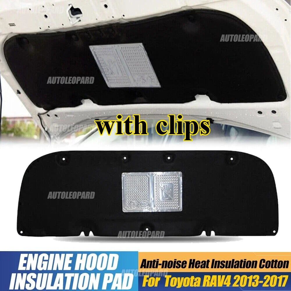 Engine Sound Insulation Pad Heat Shield for Toyota RAV4 (2013–2017)