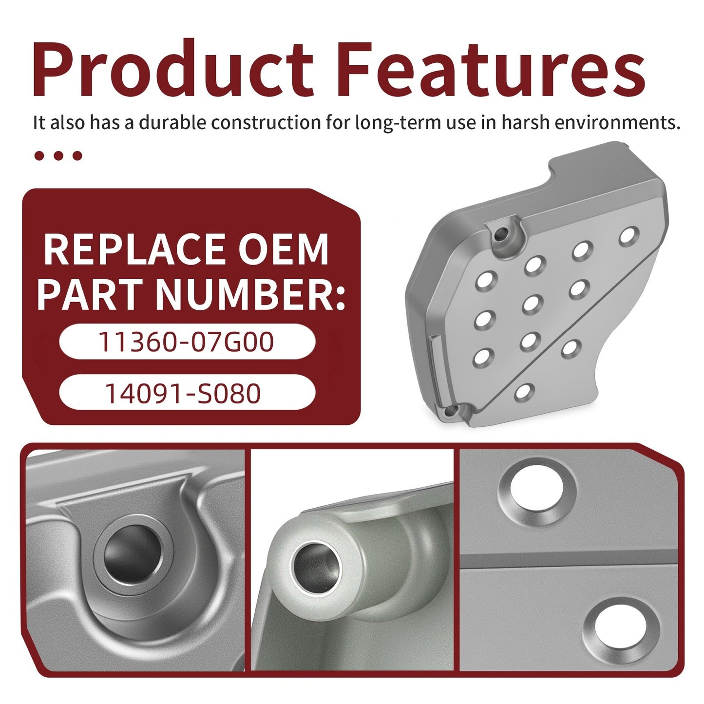 Front Sprocket Cover for Suzuki QuadSport Z400 (2003–2008) & Kawasaki KFX400 (2003–2006)