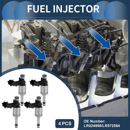 Set of 4 Fuel Injectors No.LR024998 for Land Rover Discovery Sport (2015–2017)