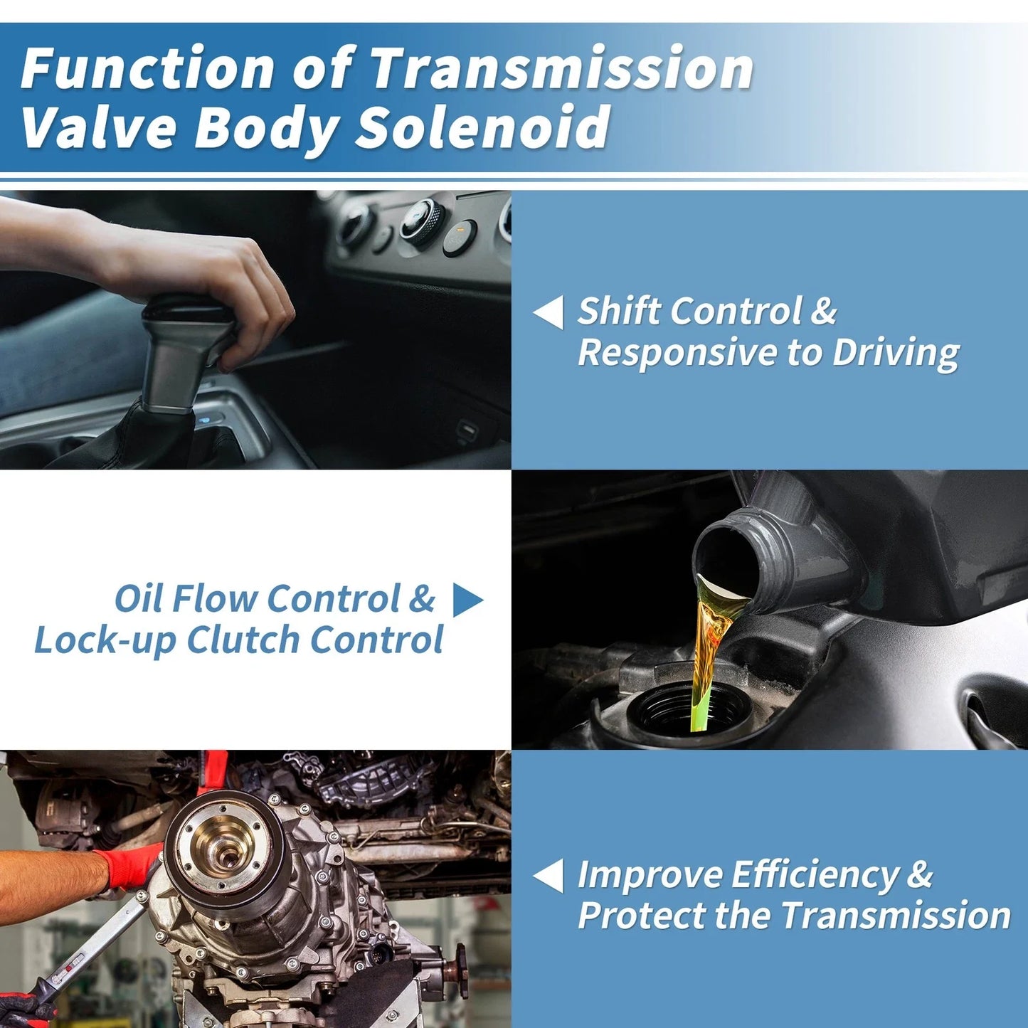 62TE Transmission Valve Body Solenoid for Dodge (2010-2014)