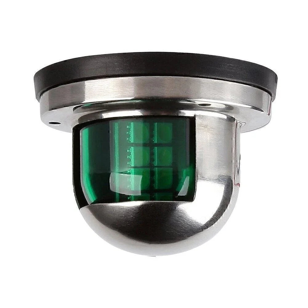 12V Green LED Navigation Bow Light for Yacht Pontoon Boat