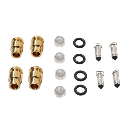 Set of 4 Carburetor Float Valve Needle Seats for Yamaha FZ700 FZX700 FZ750
