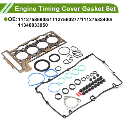 Engine Timing Cover Gasket Set for Mini Cooper 1.6L (2007–2015)