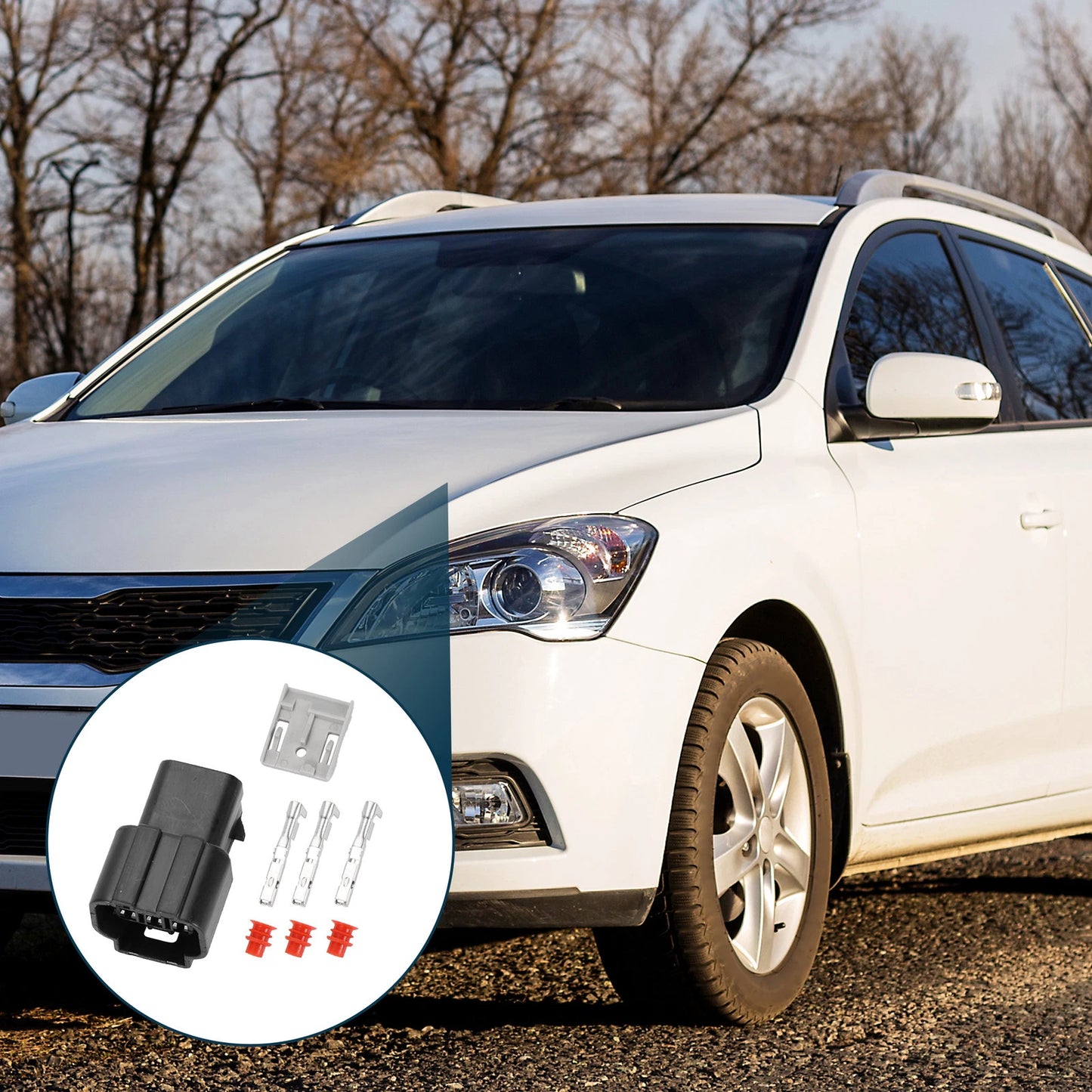 3 Pin Water Temperature Sensor Connector Plug for Kia