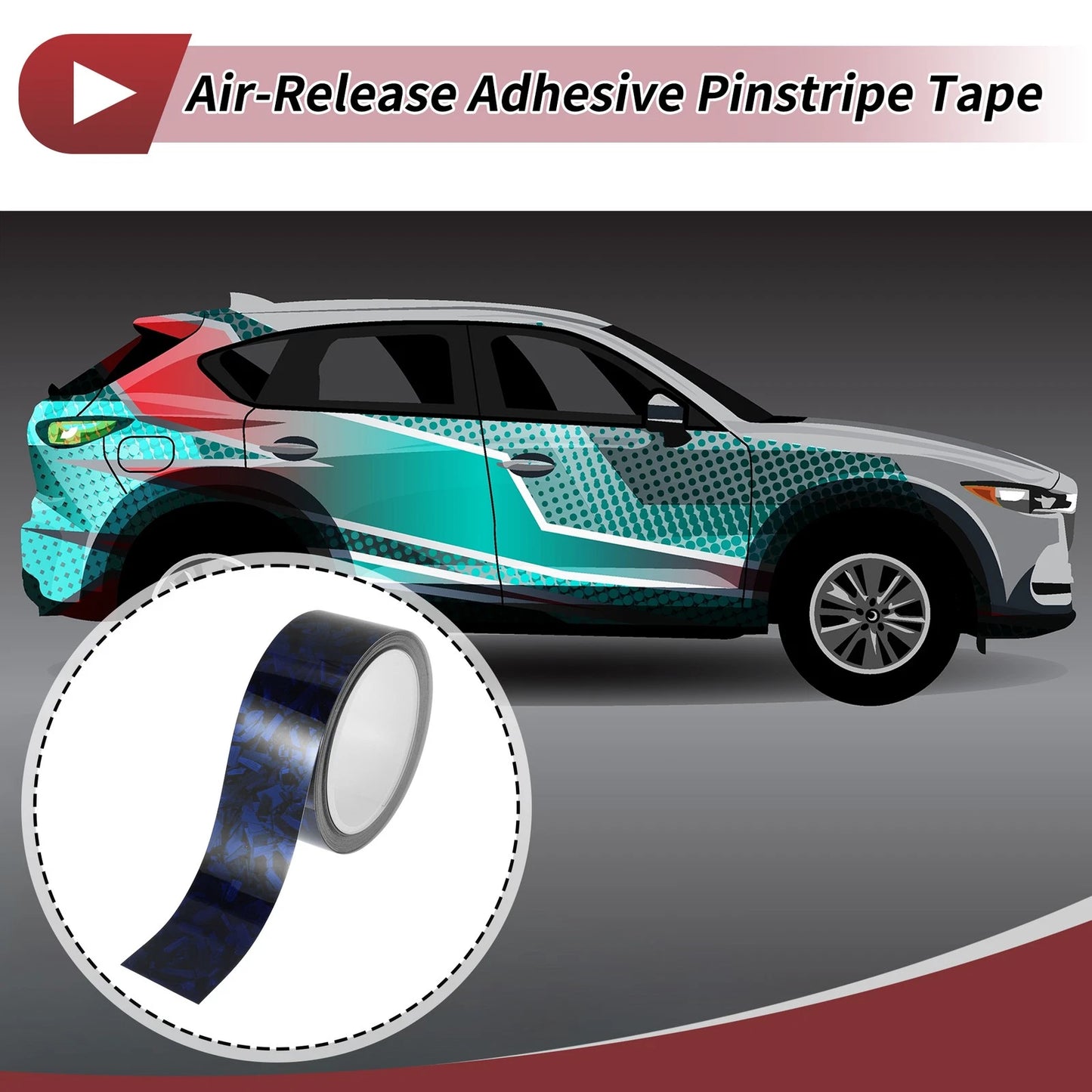 Pinstripe Tape 40mm x 8.5m for Car Motorcycle Boat - Blue