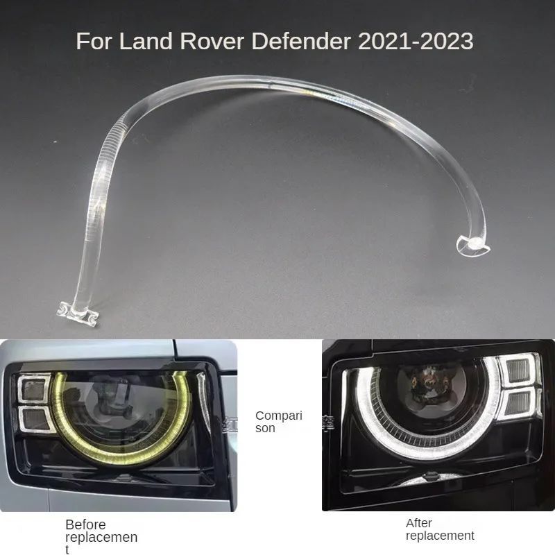 Set of 2 LED Headlights with DRL Halo for Land Rover Defender L663 (2020–2023)