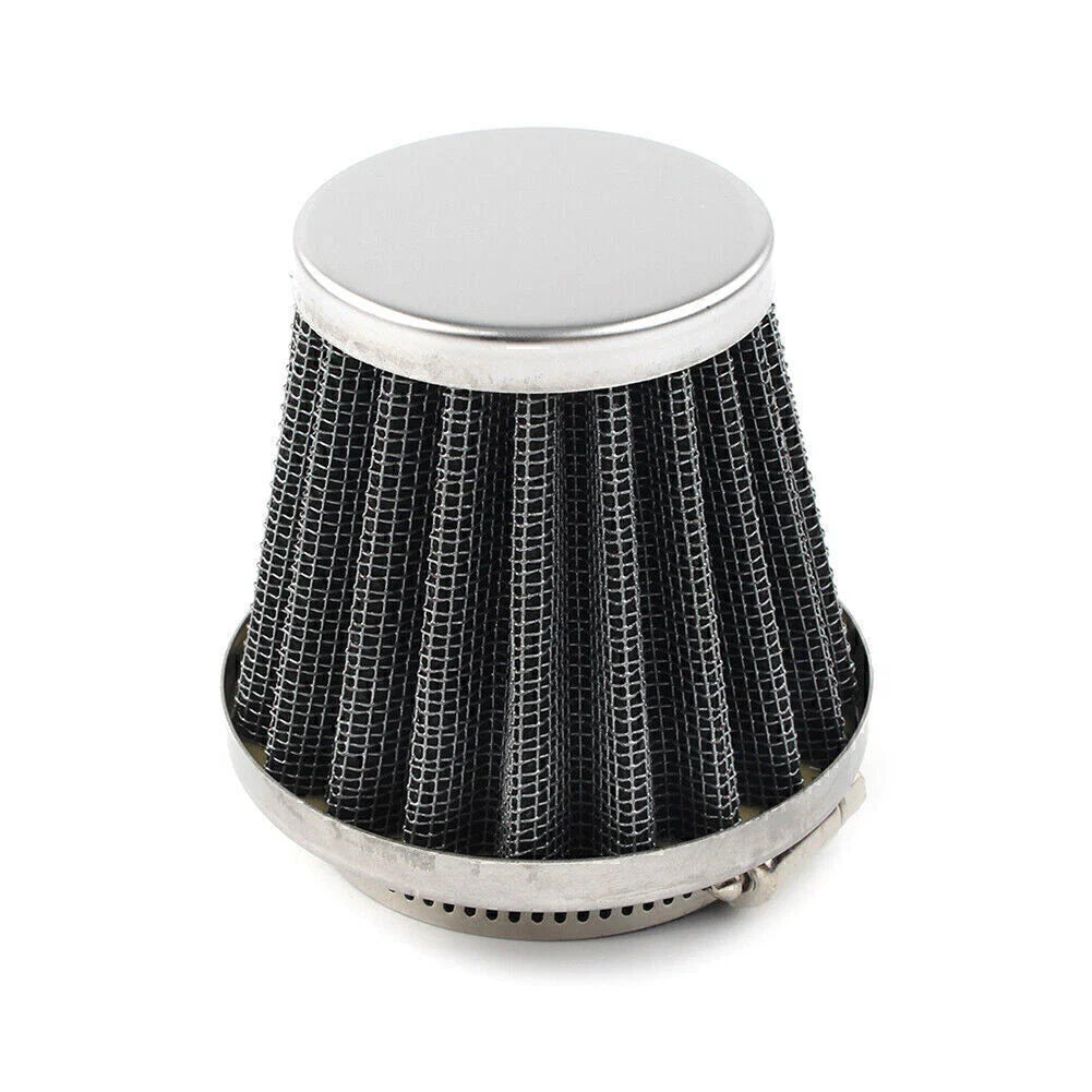 42mm Chrome Motorcycle Air Filter Cleaner for Dirt Pit Quad ATV Bike
