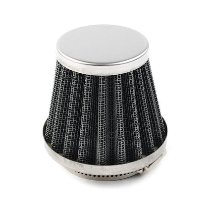 42mm Chrome Motorcycle Air Filter Cleaner for Dirt Pit Quad ATV Bike