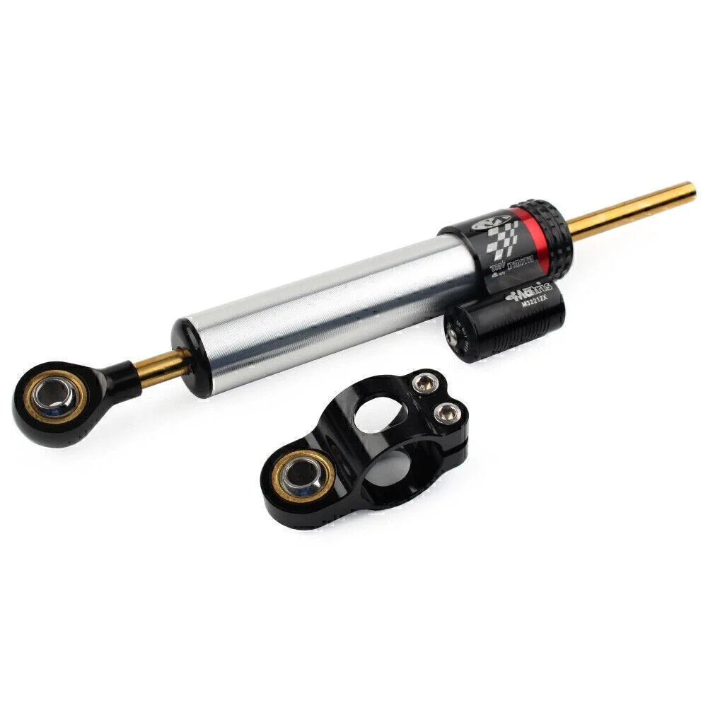 250mm Steering Damper Stabilizer for Motorcycle - Silver