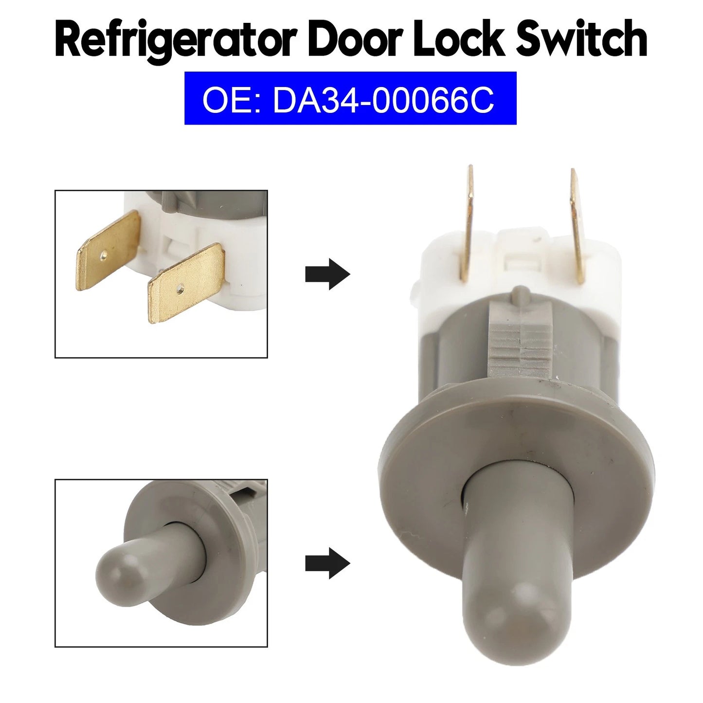 Door Lock Switch DA34-00066C for Samsung Refrigerator