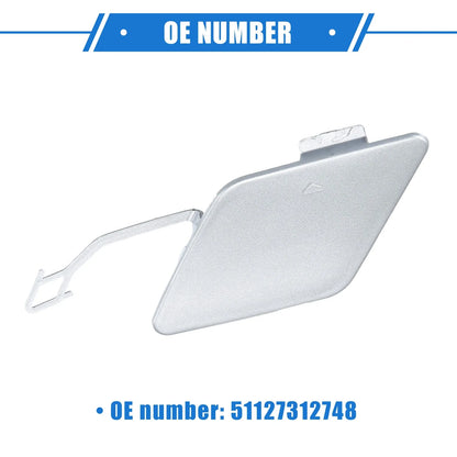 Rear Tow Hook Eye Cover Cap for BMW 3 (F30) 2012-2015 Silver Tone