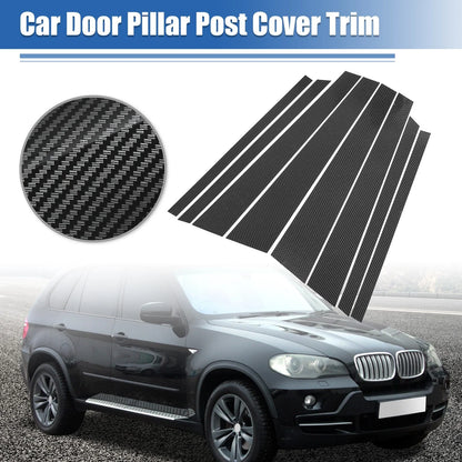 Gloss Carbon Pattern Pillar Post Cover Trim for BMW X5 (2007 - 2014)