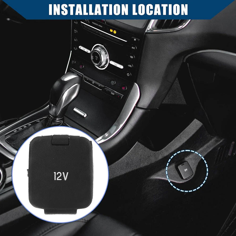 Power Outlet Cover Cap for Ford Edge, F-250, F-350, Lincoln MKC, MKX (2015-2020)