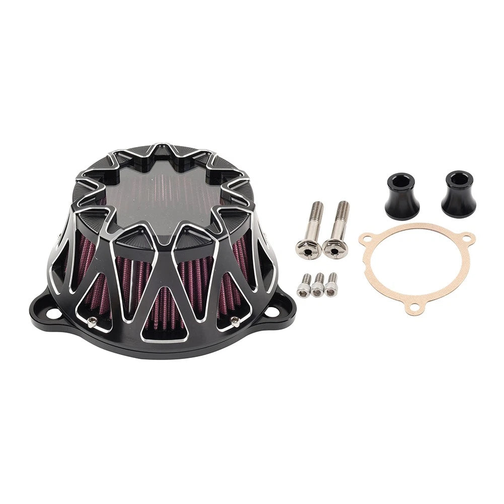 1" Chrome Handlebar Mount Clamps Risers for Harley Dyna Softail